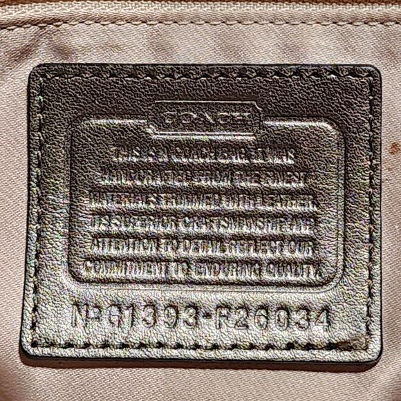 Coach Taylor Snake Print Alexis Tote Carryall Shoulder Bag Leather Trim F26034 - Picture 8 of 15